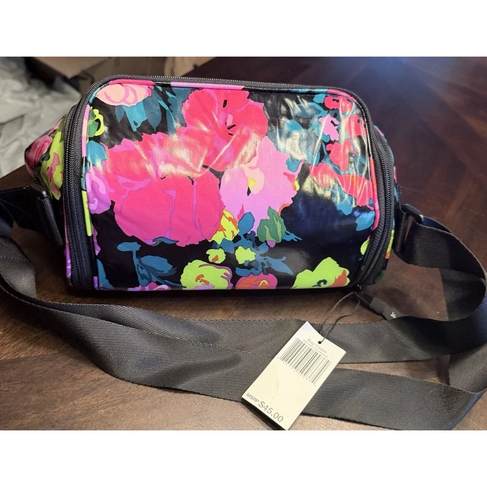Vera Bradley Lunch Bag Cooler Bag Hilo Metal Crossbody Insulated NWT stay cooler